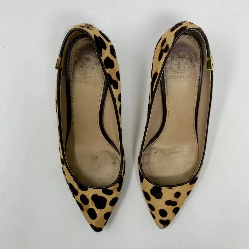 Tory Burch Elizabeth Calf Hair Pump Leopard‎ Print